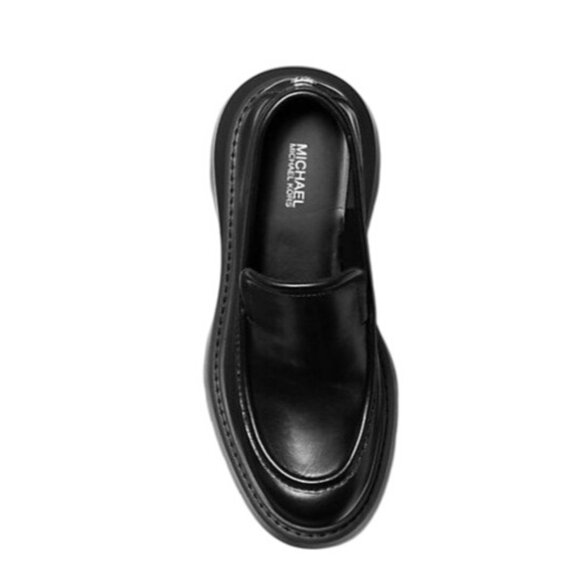 Michael Michael Kors Women's Shiloh Leather Lug Loafers - Picture 4 of 4